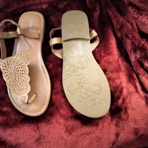 Tan sandals size 8